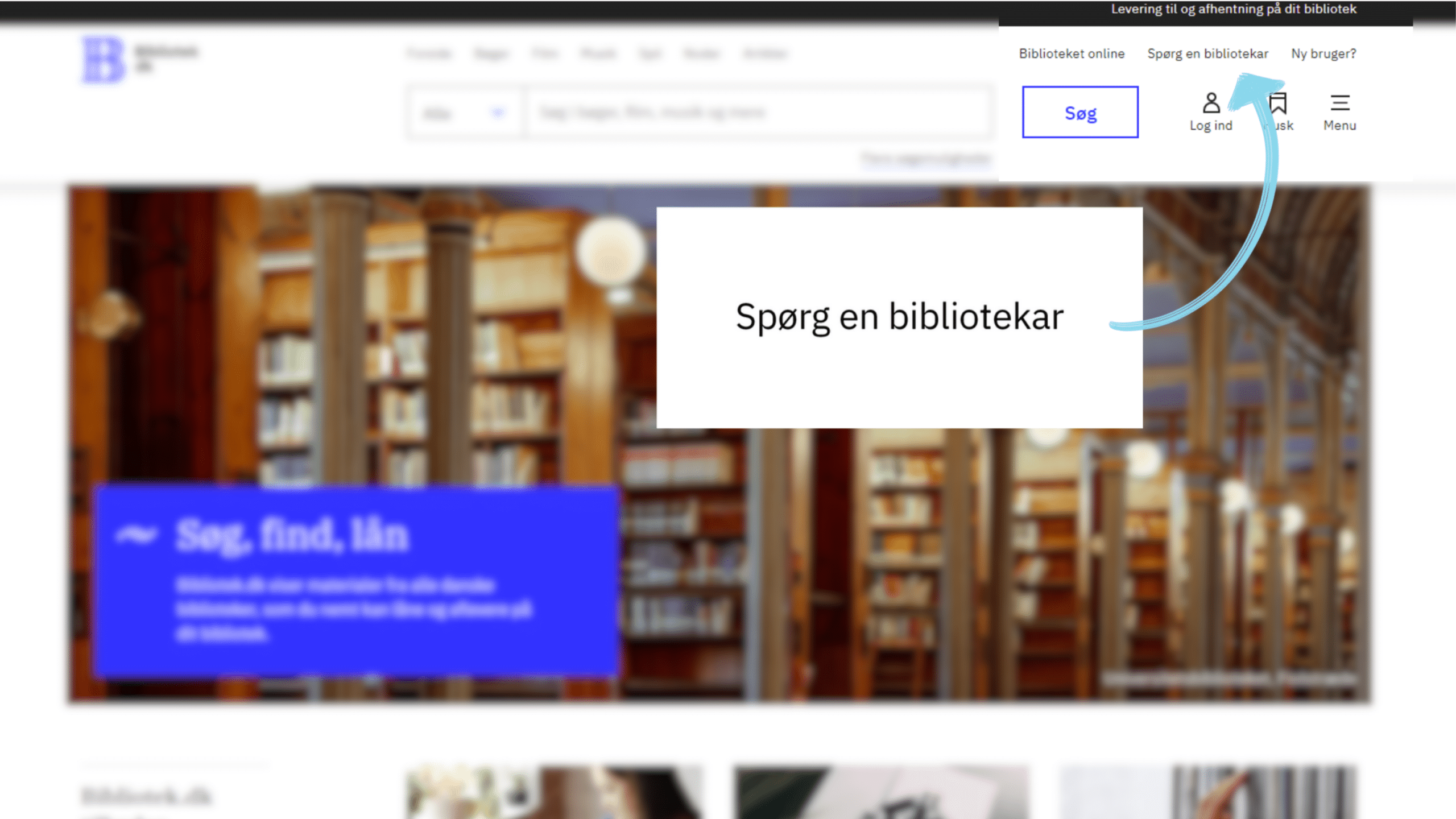 Screenshot fra Bibliotek.dk